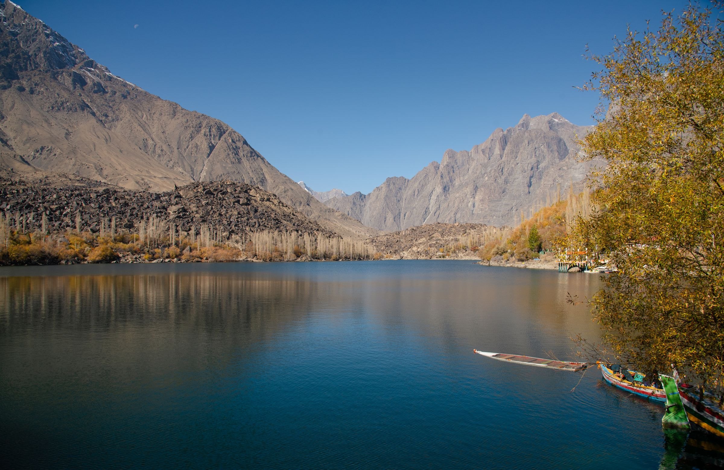 A lake among mountains near Skardu