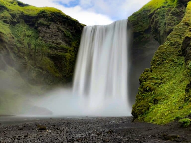 Skógafoss waterfall on Iceland's south coast