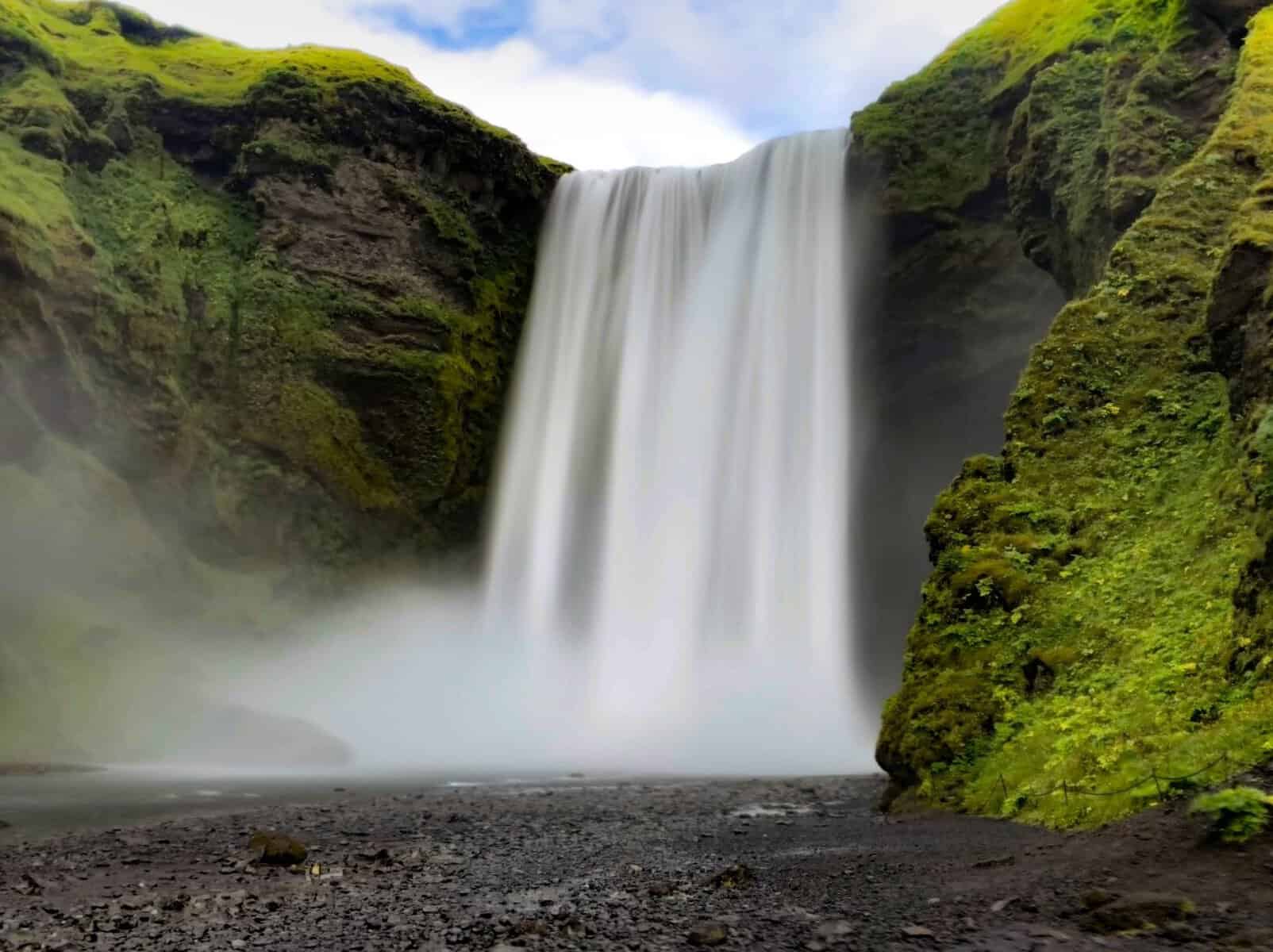 Skógafoss waterfall on Iceland's south coast