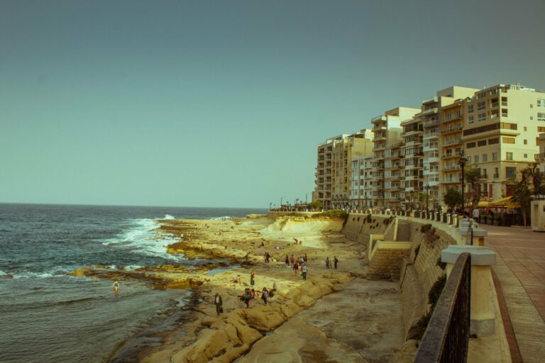The seafront promenade at Sliema