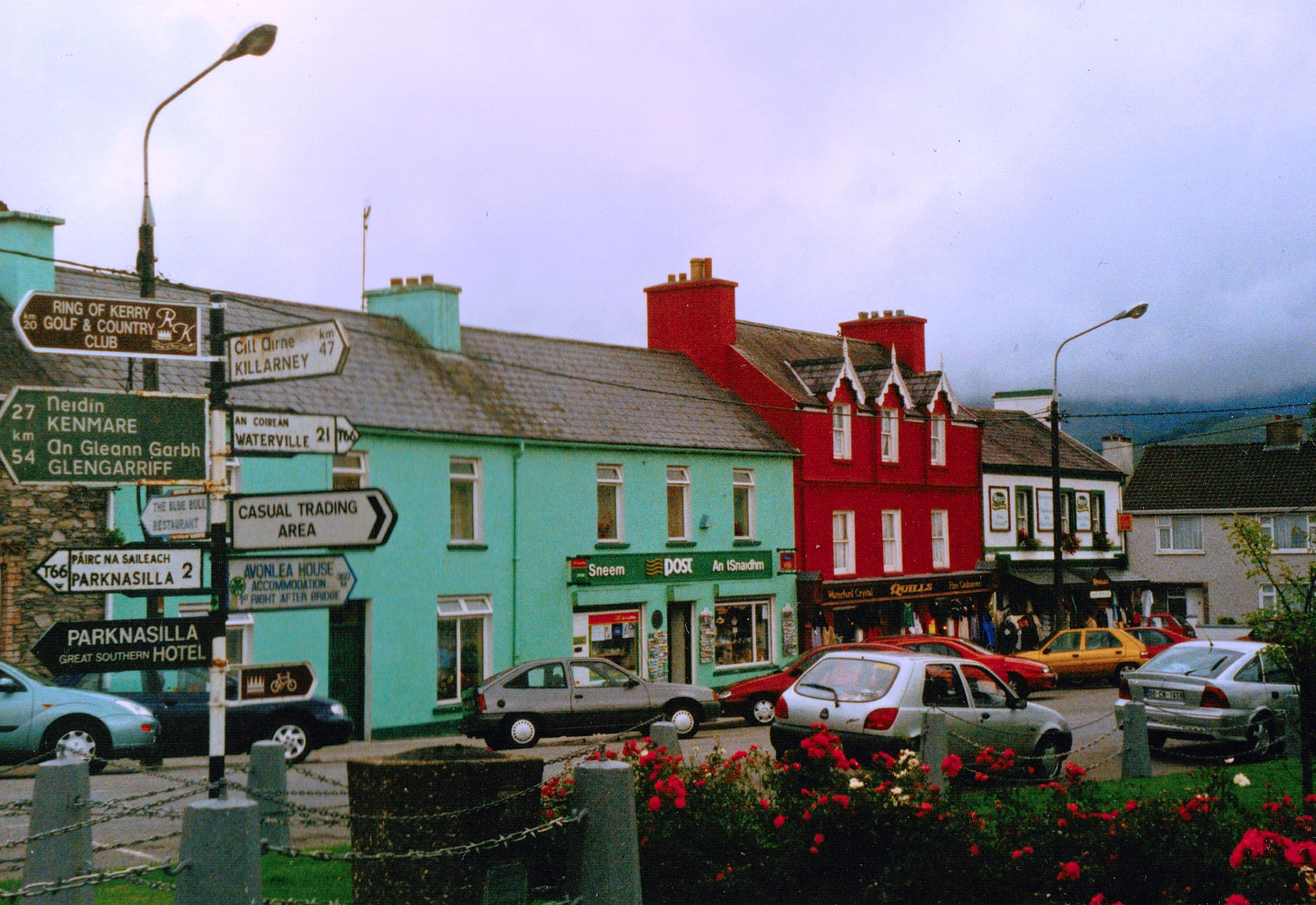 Colourful buildings in Sneem