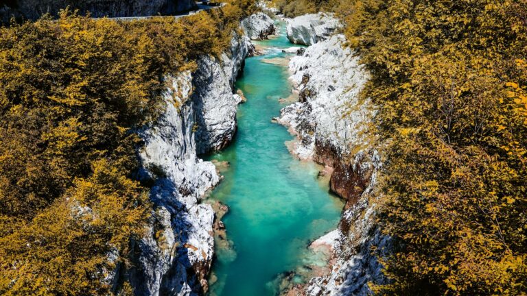 The turquoise Soča river