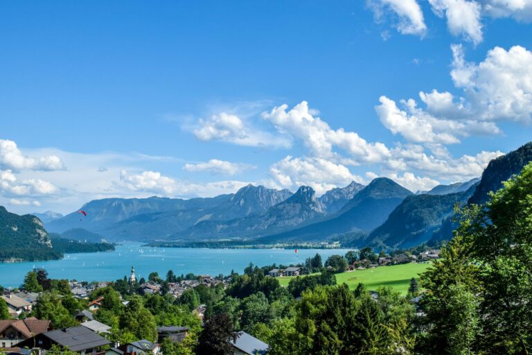 Lake Wolfgang from above St Gilgen