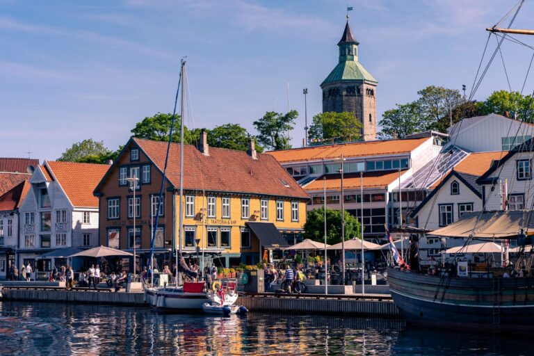 The colourful waterfront of Stavanger