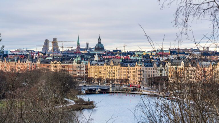 Stockholm's old town in winter