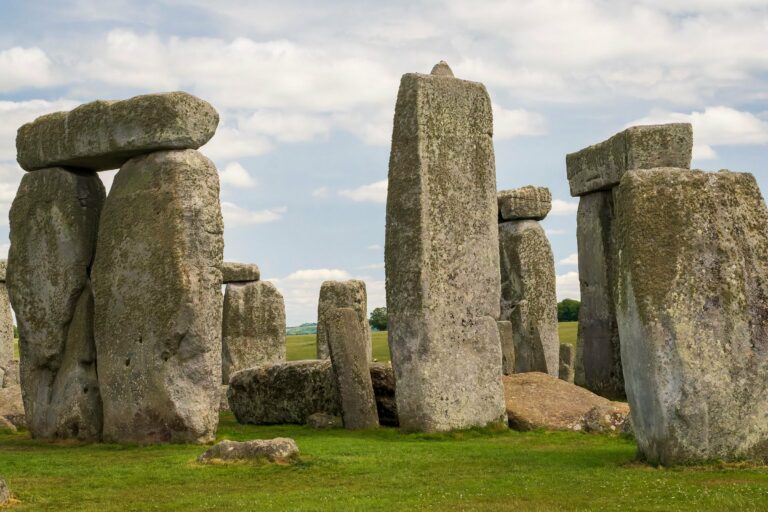 The standing stones of Stonehenge