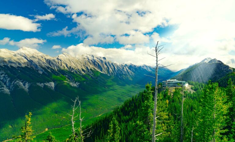 The view from Sulphur Mountain in Banff