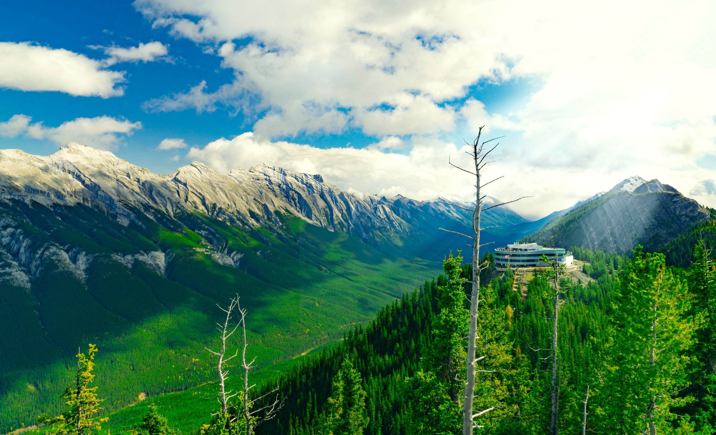 The view from Sulphur Mountain in Banff