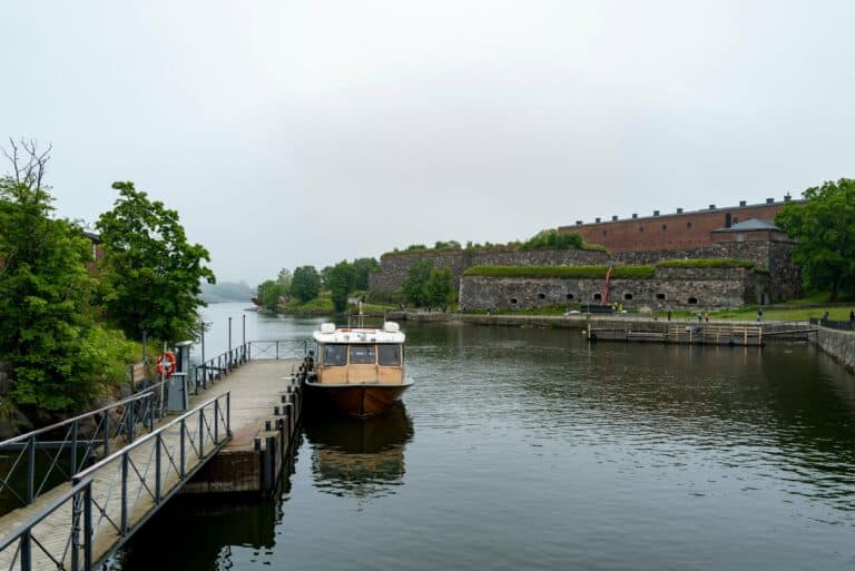 A boat in the harbour of Suomenlinna, Helsinki