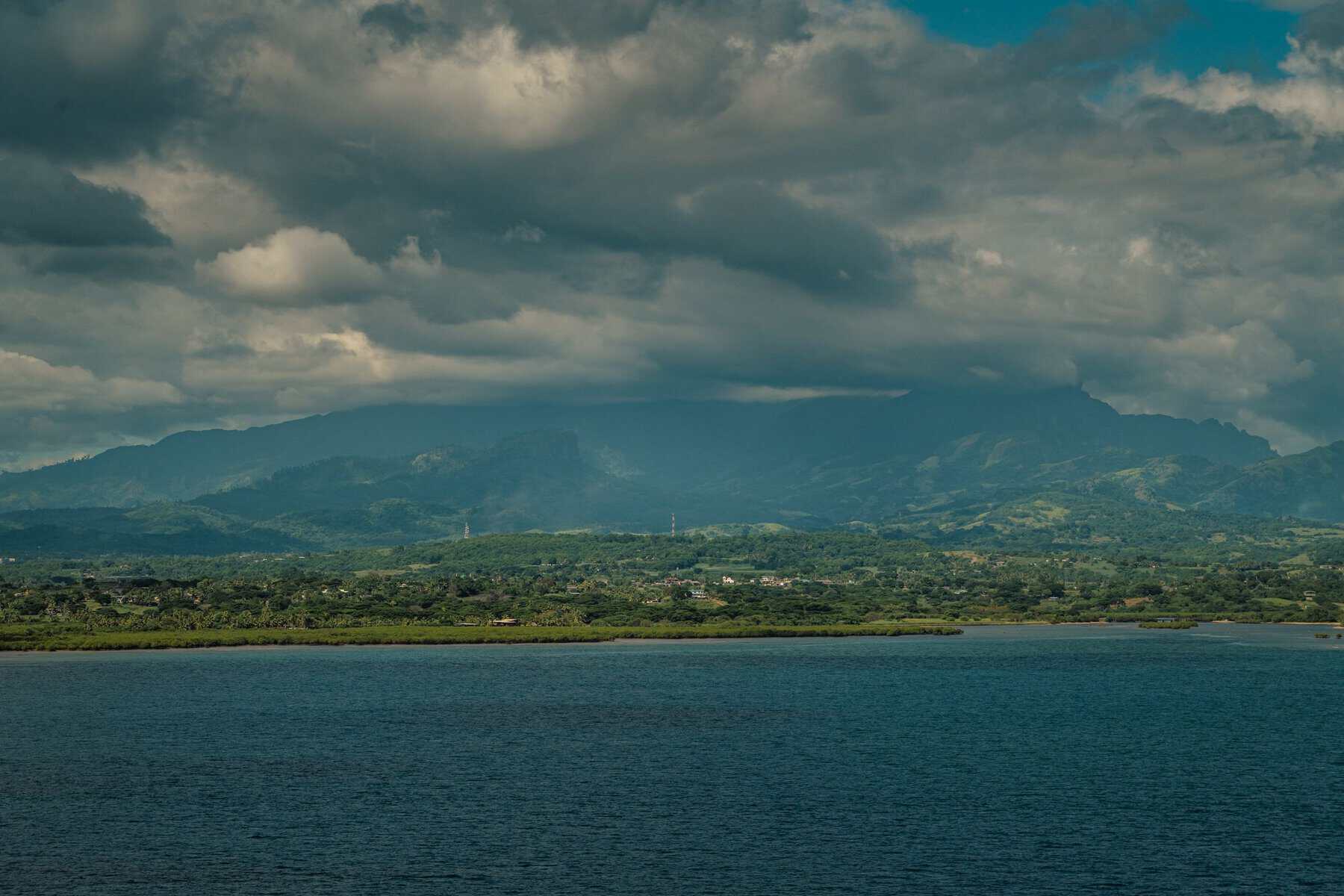The coast and mountains around Suva, Fiji