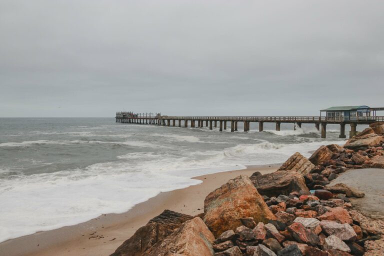 The jetty and coast at Swakopmund