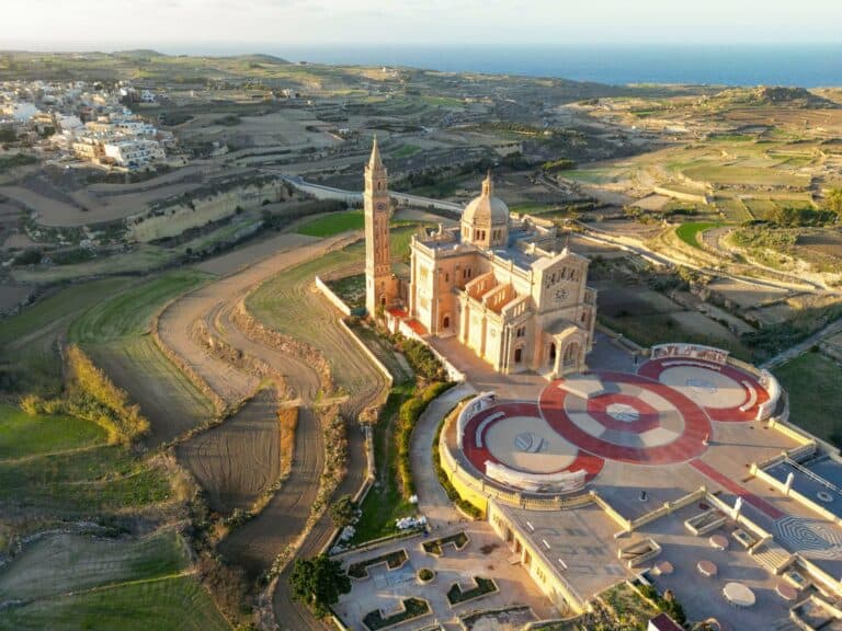 The Basilica of Ta' Pinu in the Gozo countryside