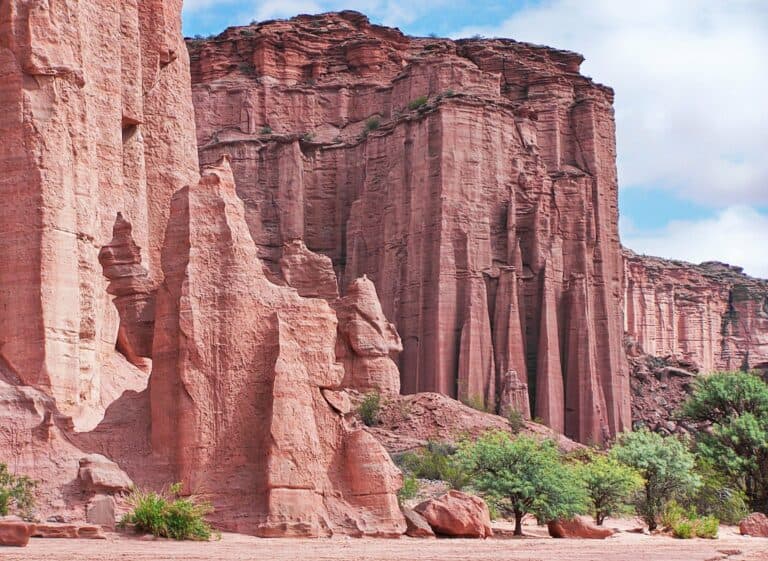 The red cliffs of Talampaya National Park, Argentina