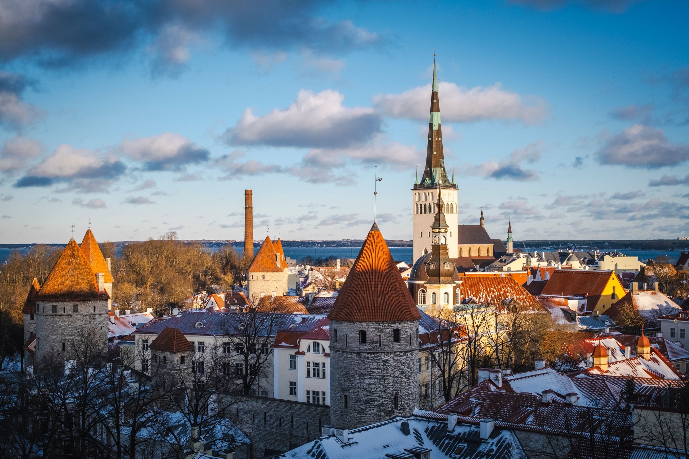 Tallinn's old town in winter
