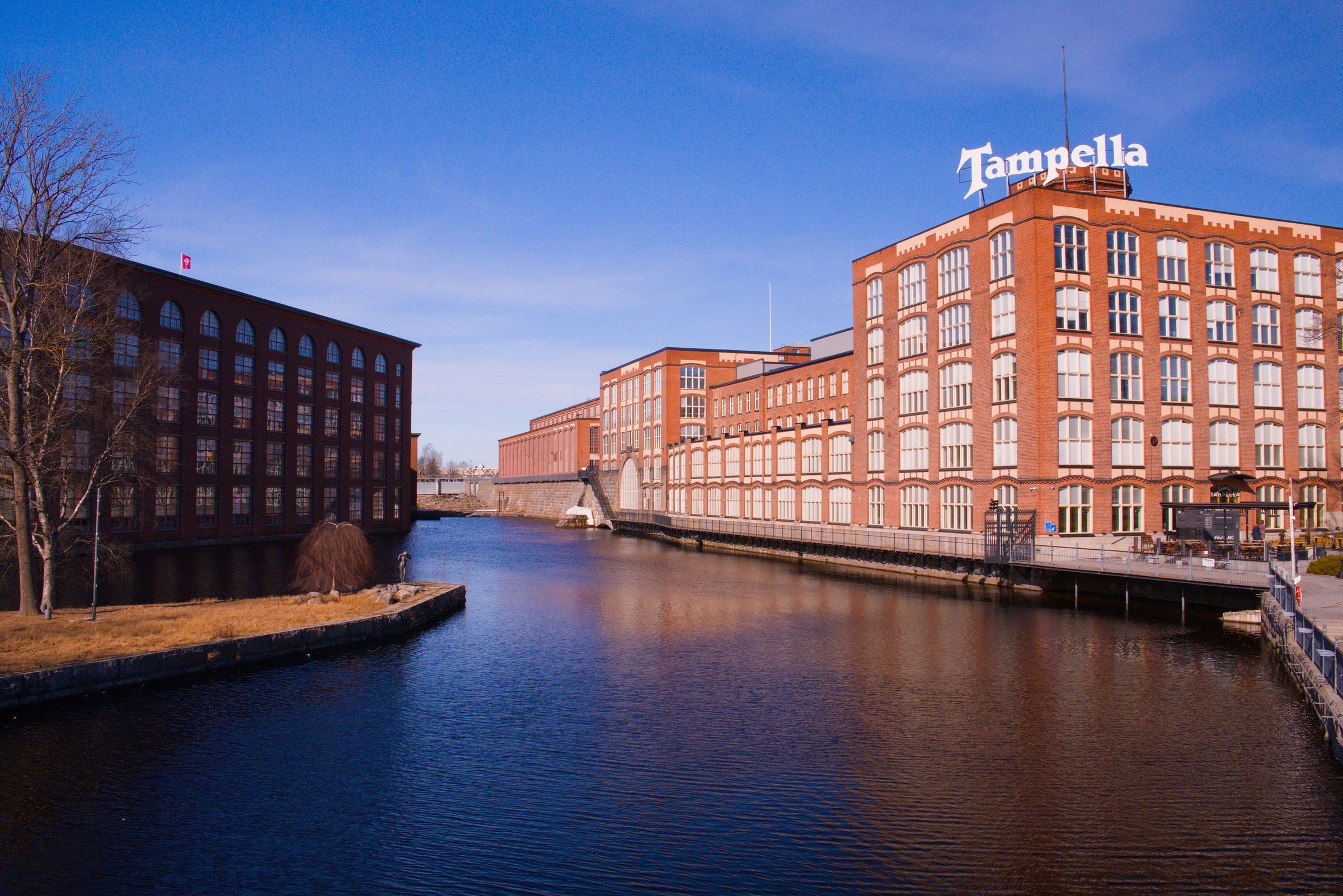 The Tampella building on the Tammerkoski