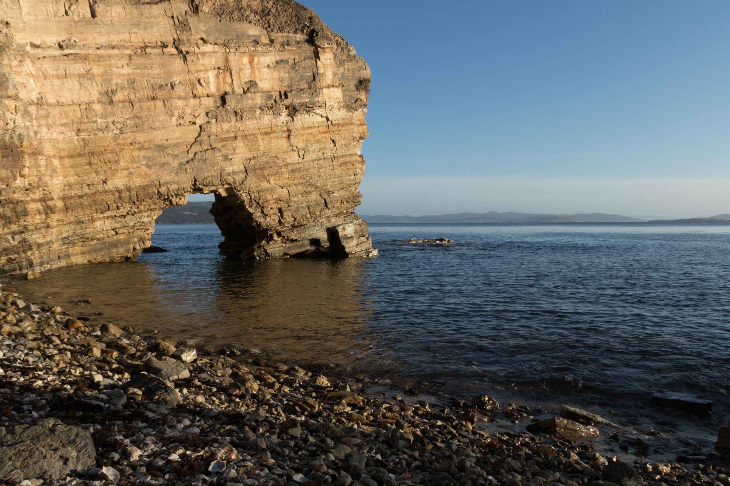 Rock formations on the Tasmanian coast