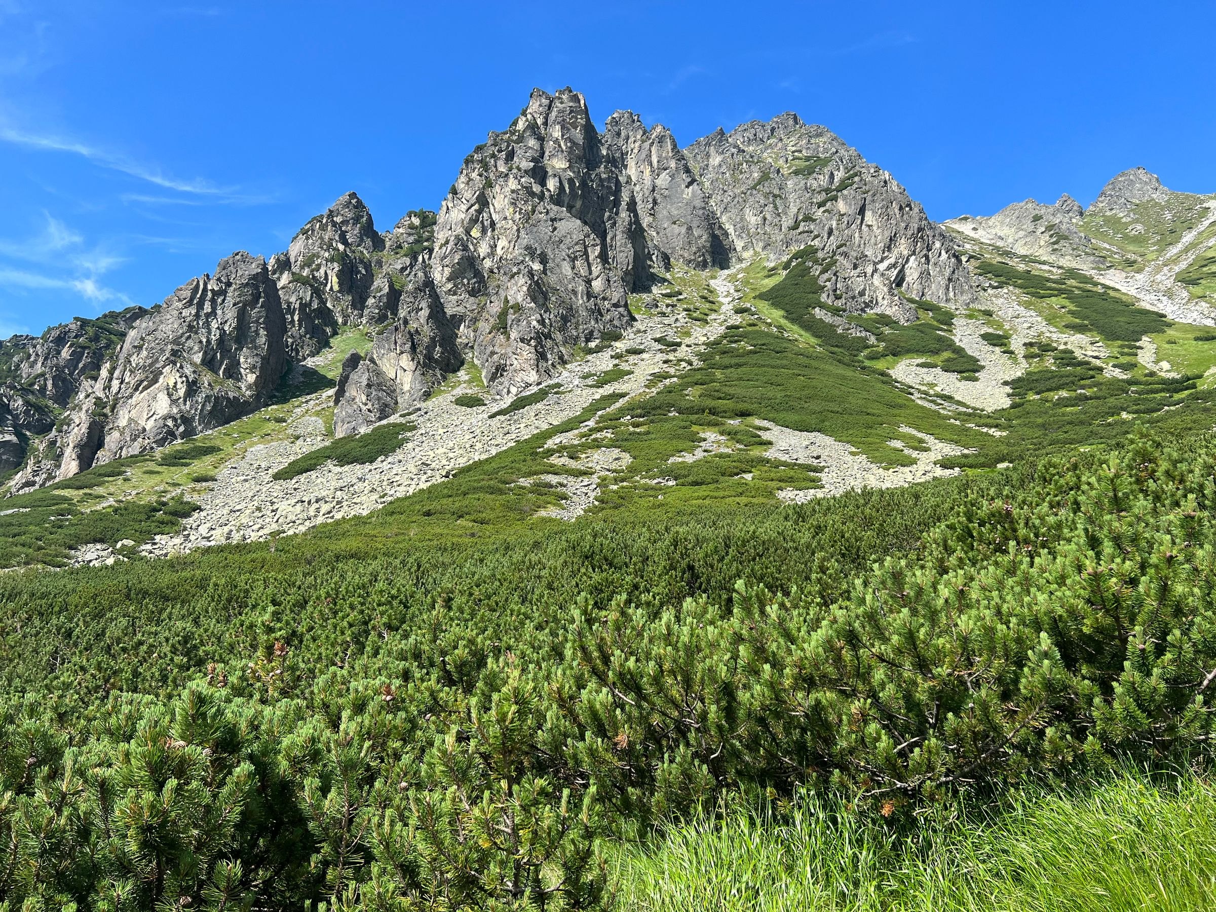 Rugged peaks in the High Tatras