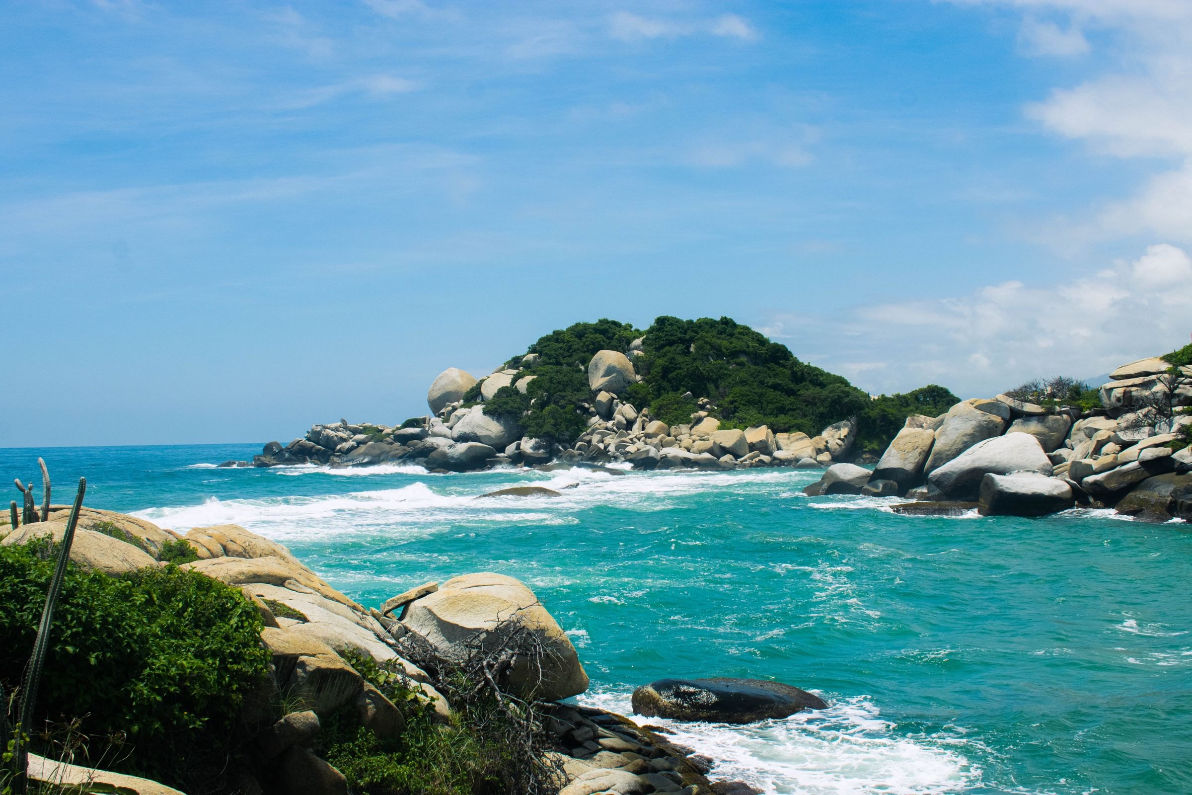 The coast of Tayrona National Park