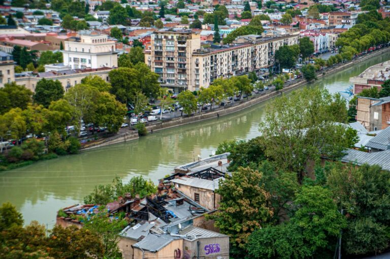 Tbilisi along the Mtkvari river
