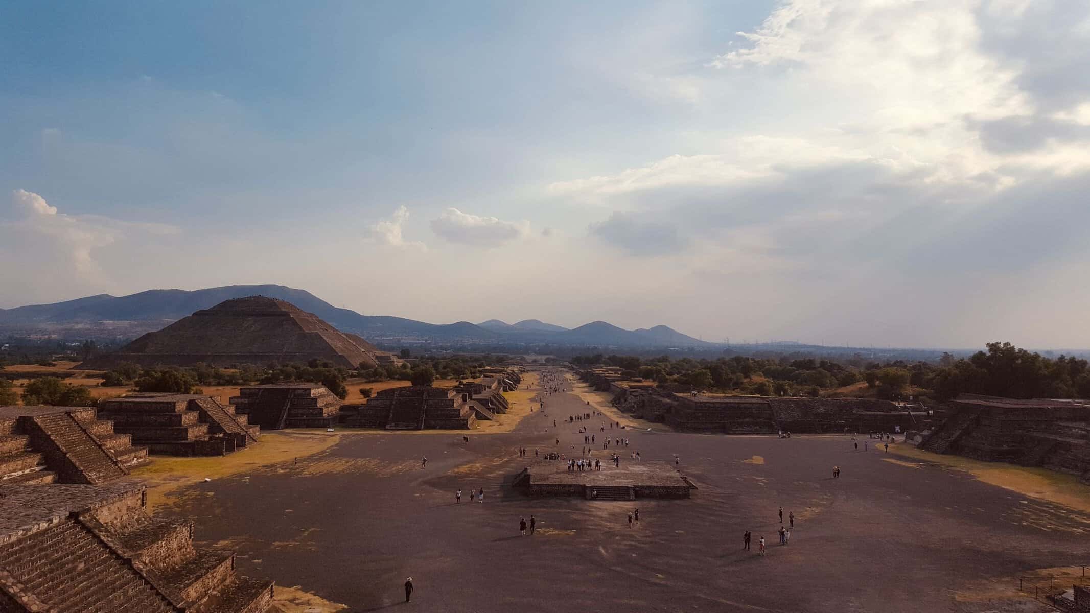 The Avenue of the Dead at Teotihuacan
