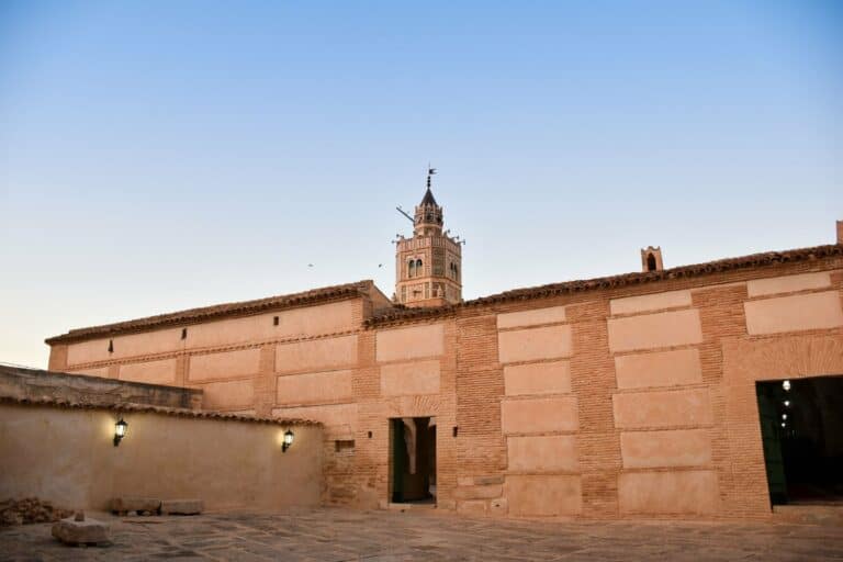 The minaret and mosque walls of Testour, Tunisia