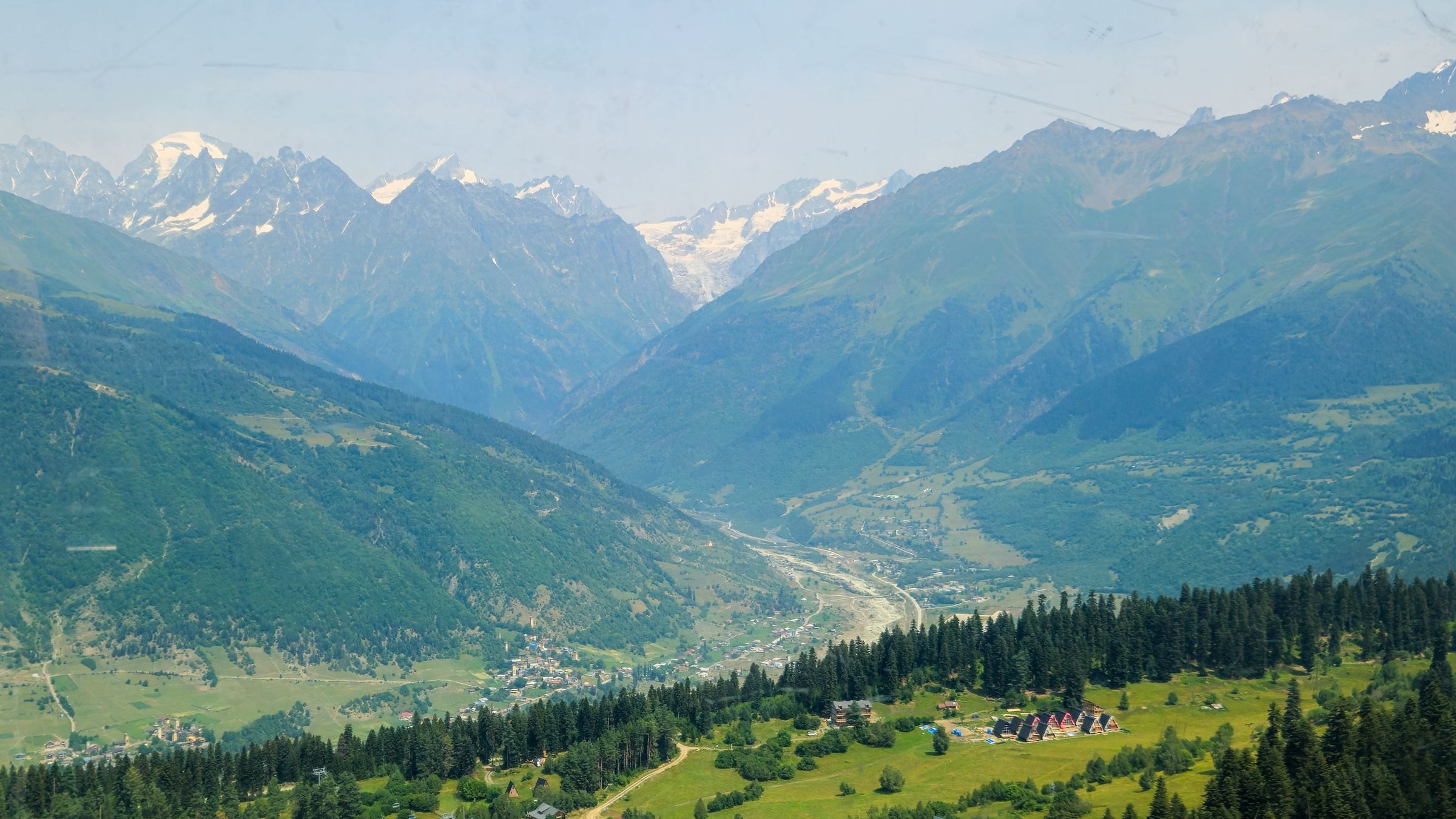 The Caucasus mountains around Mestia