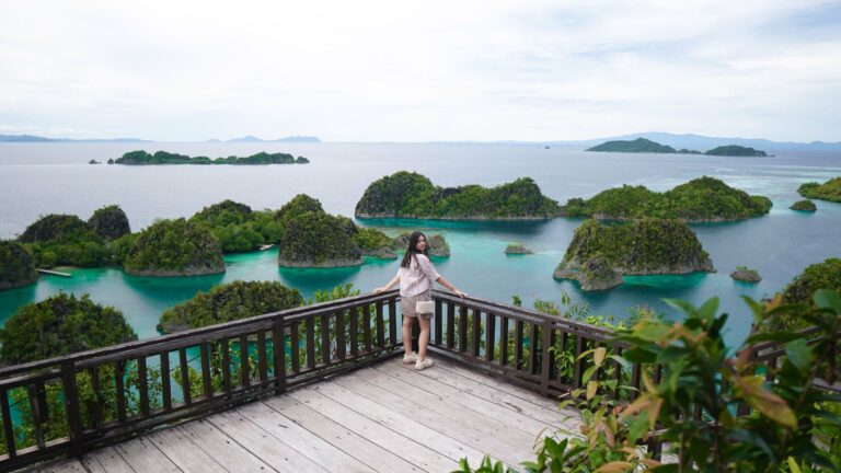 The Piaynemo viewpoint in Raja Ampat