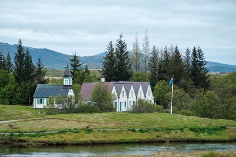 The church at Thingvellir National Park, Iceland