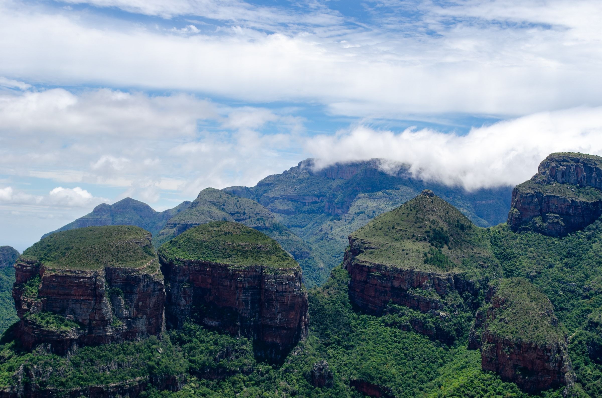 The Three Rondavels above the Blyde River Canyon