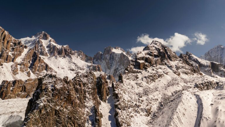 Snow-covered peaks of the Tien Shan