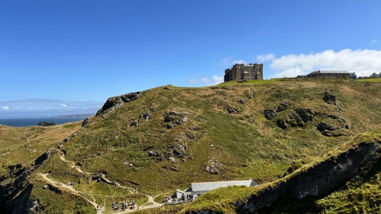Tintagel Castle on the Cornish coast