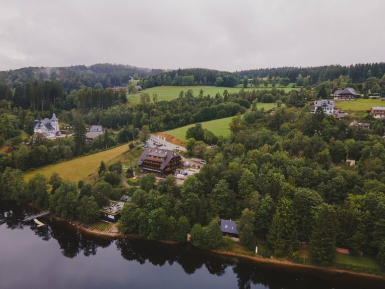 Lake Titisee and the Black Forest from the air