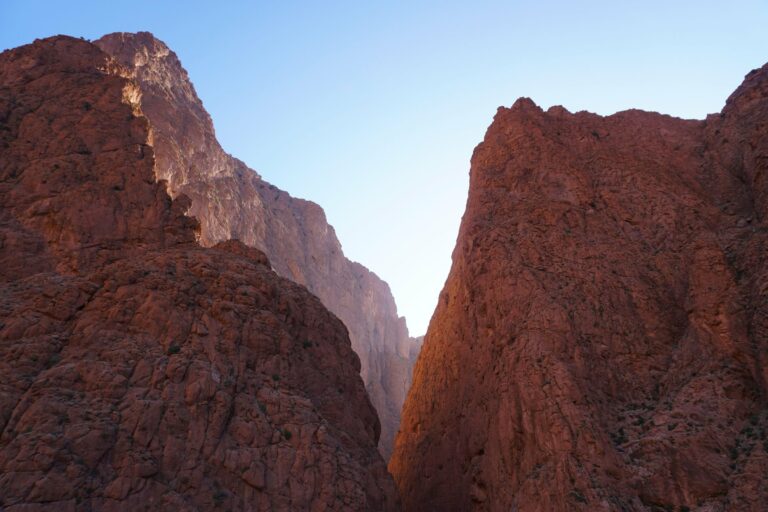 The cliffs of the Todra Gorge