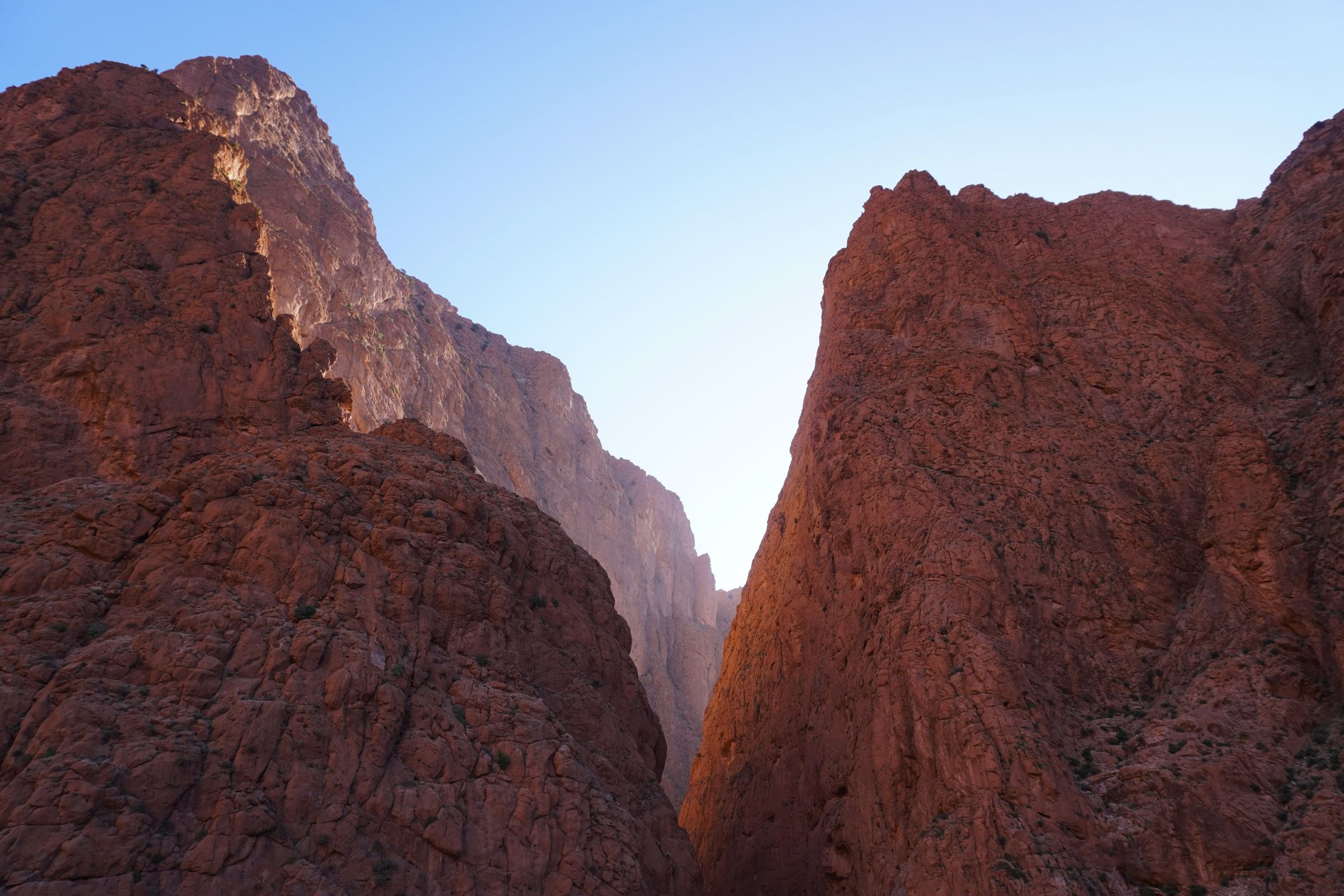 The cliffs of the Todra Gorge