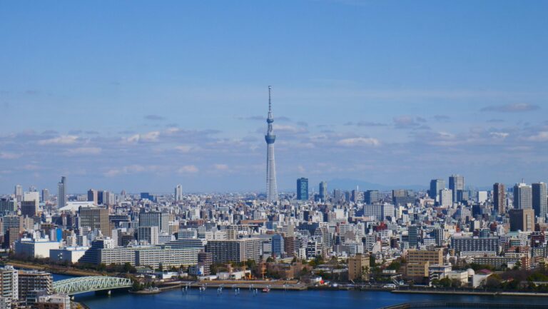 The Tokyo skyline and Skytree