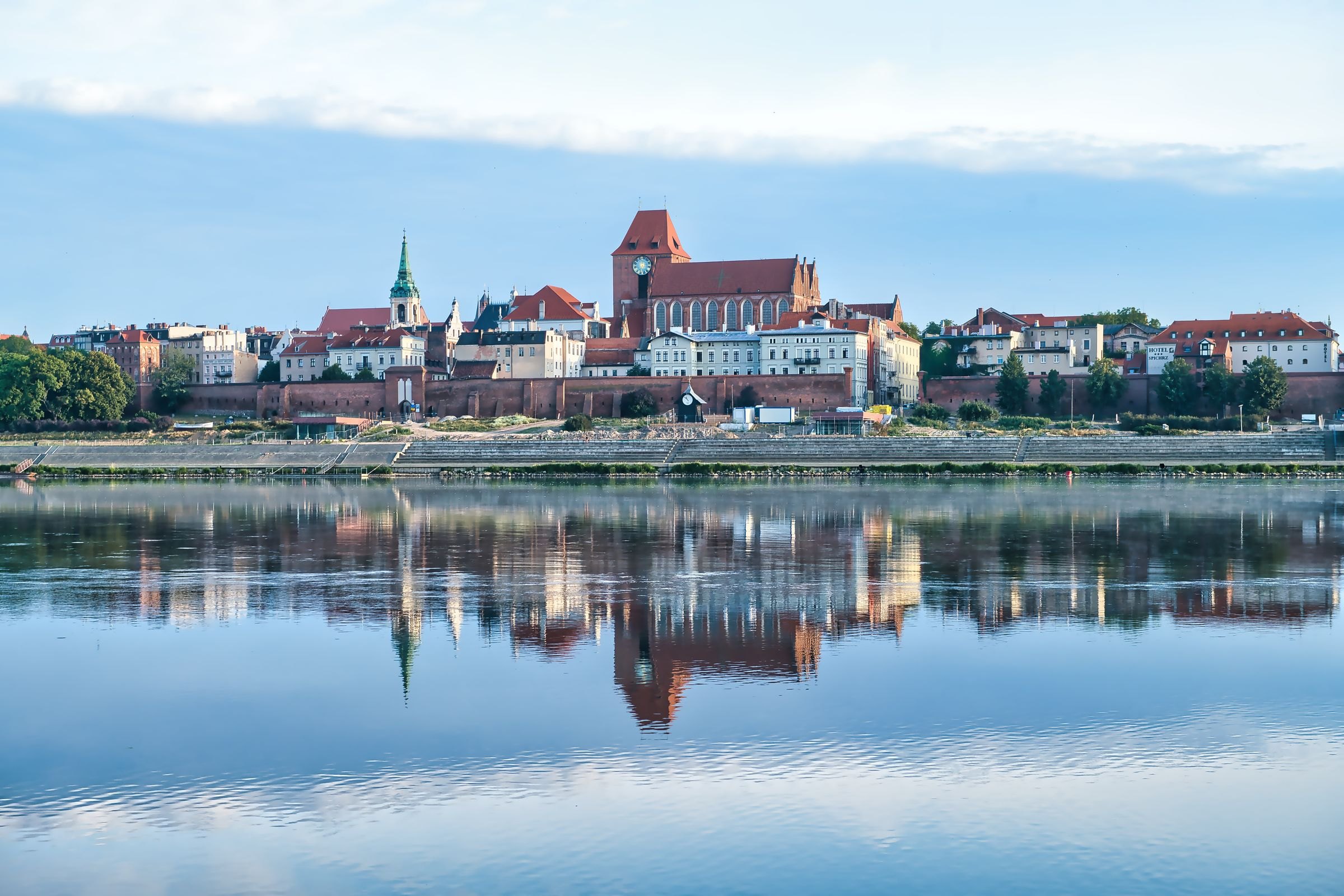 Torun's old town across the Vistula