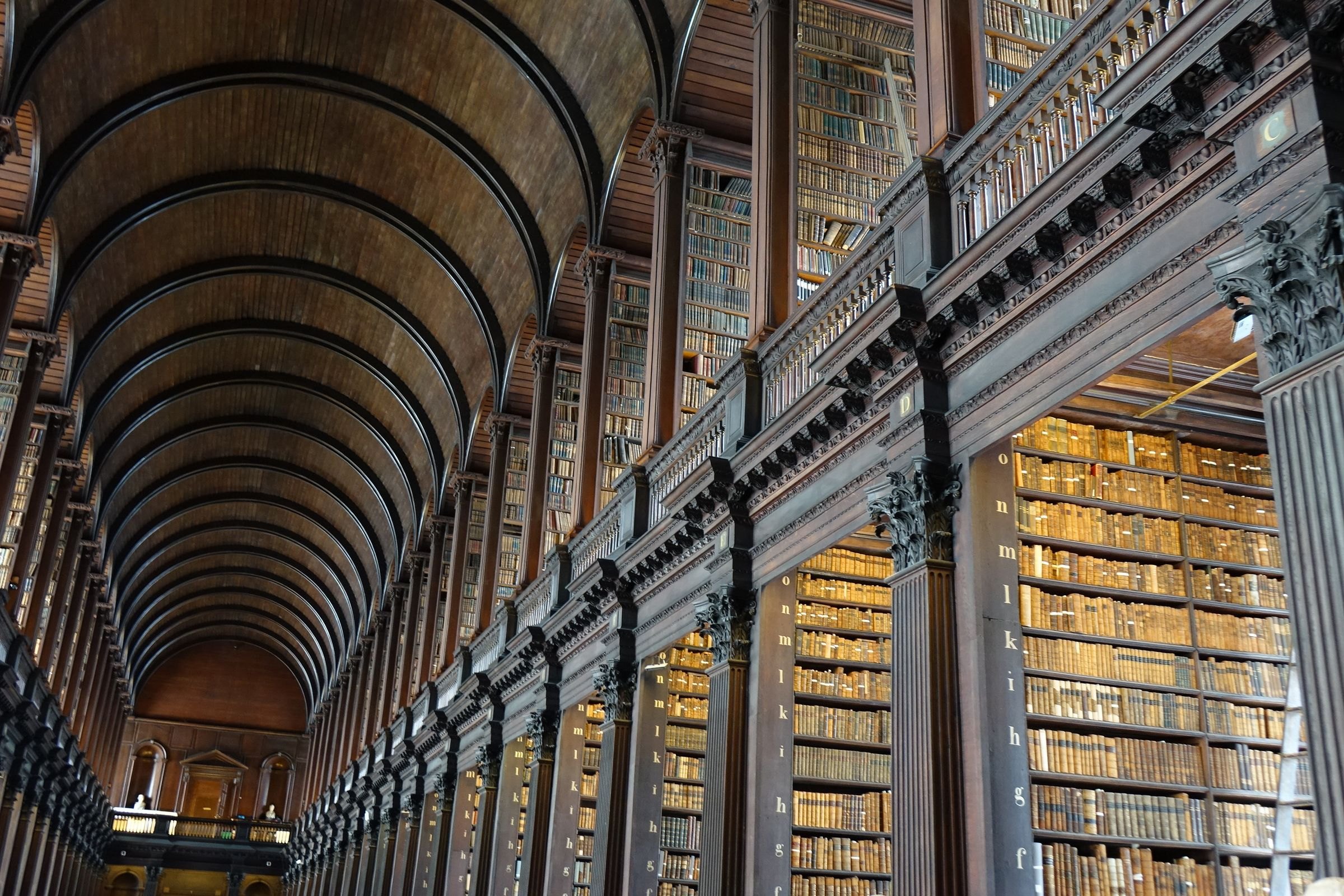 The Long Room library at Trinity College Dublin