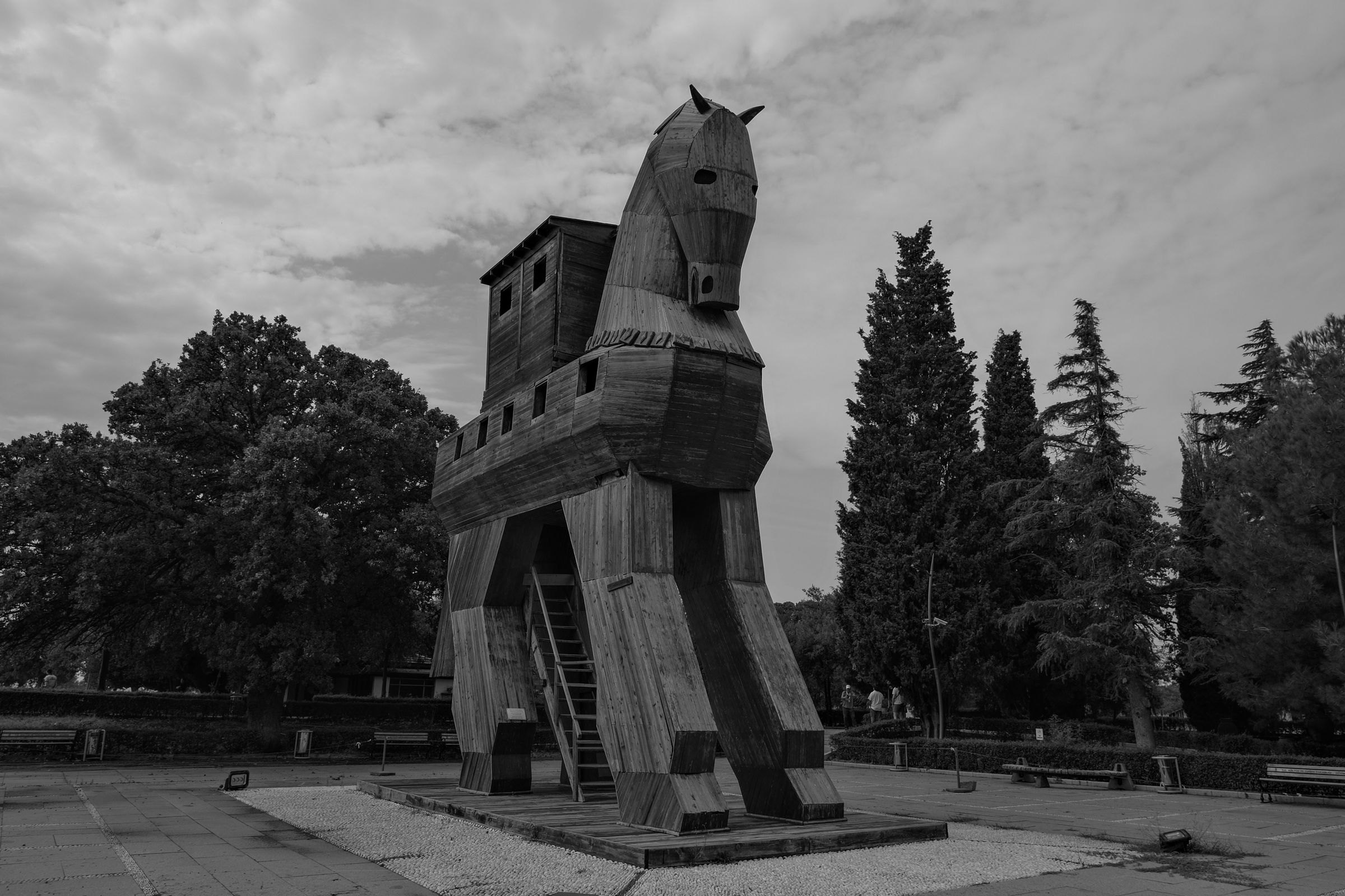 The wooden Trojan Horse replica in Çanakkale