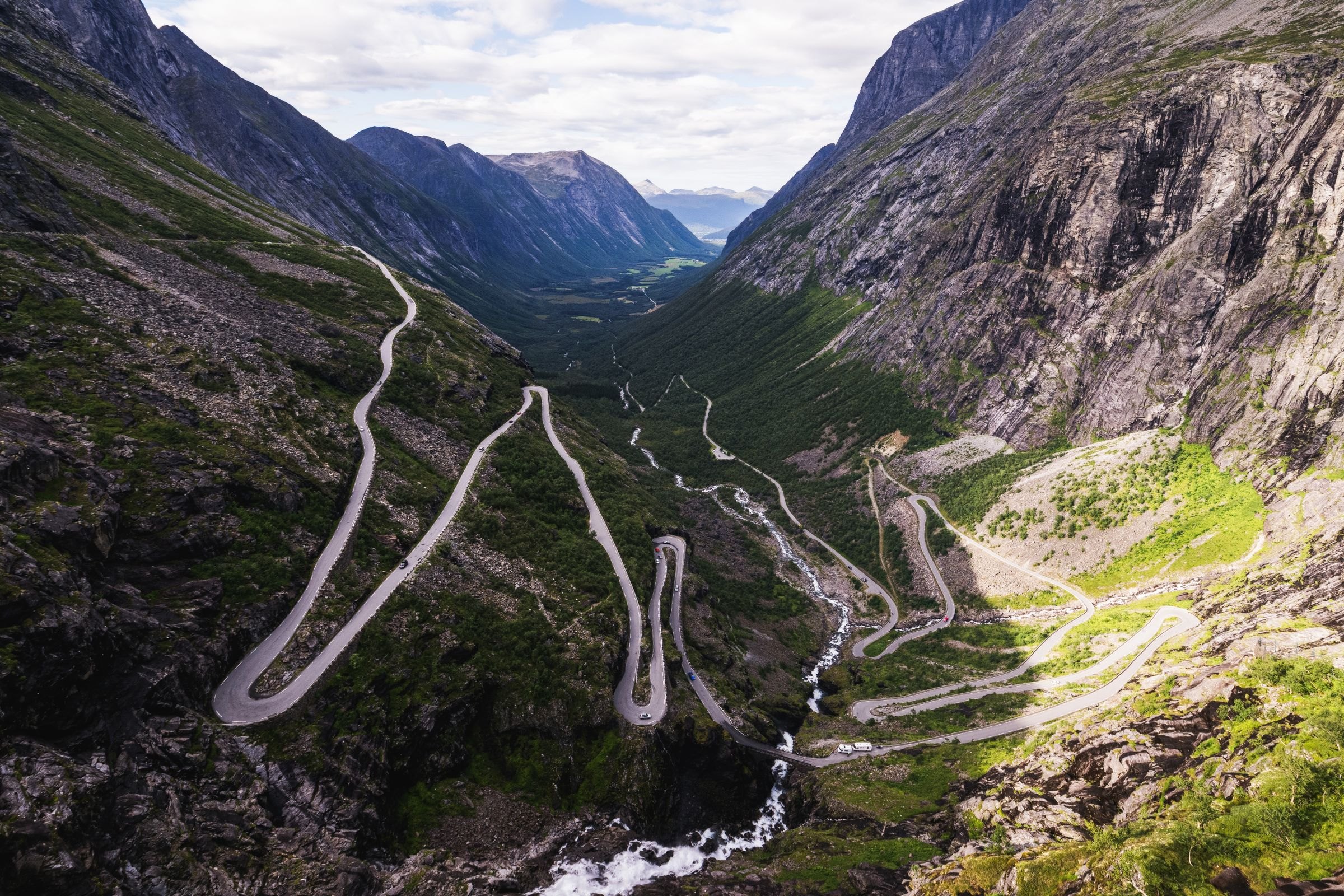 The hairpin bends of Trollstigen