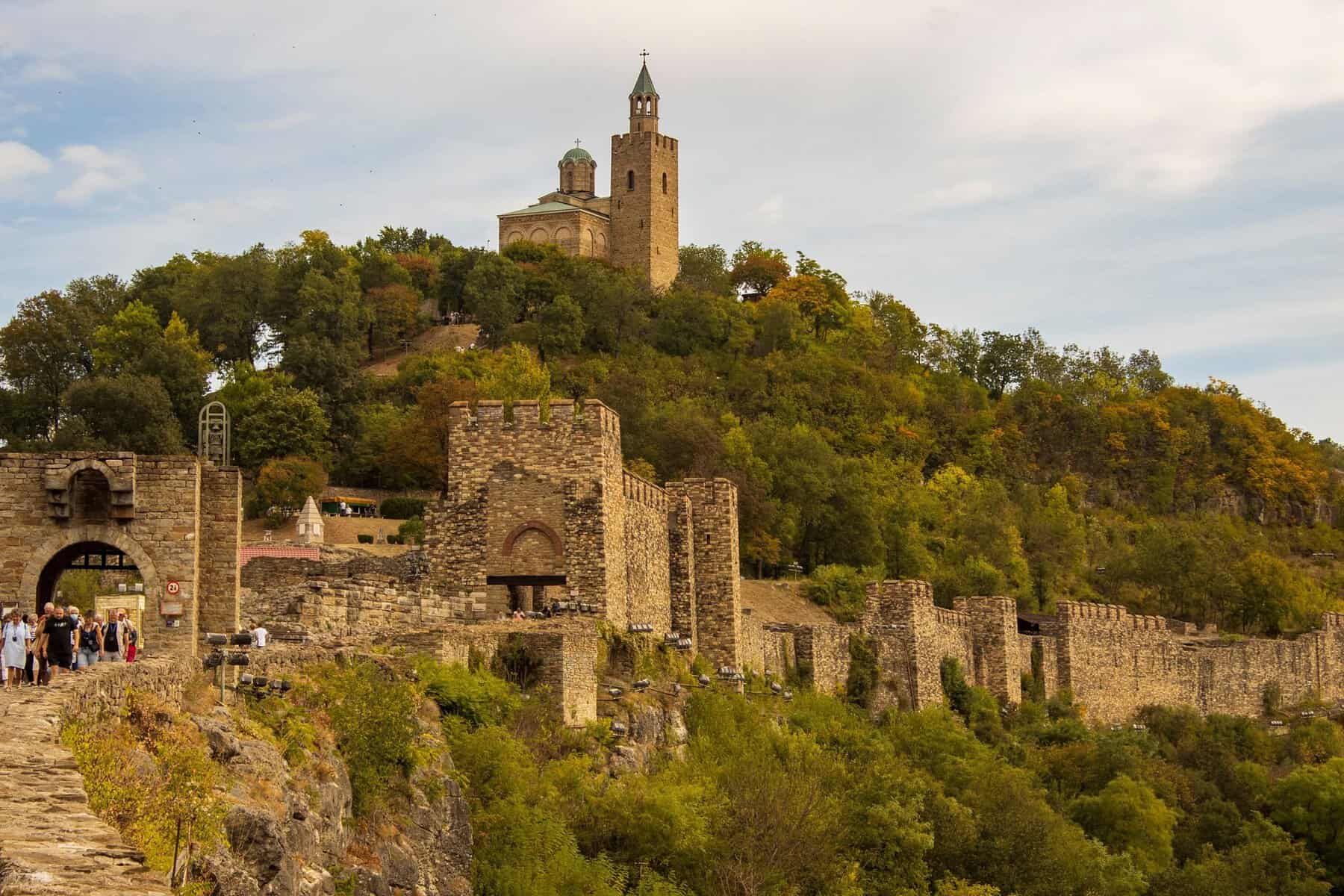 Tsarevets Fortress in Veliko Tarnovo, Bulgaria