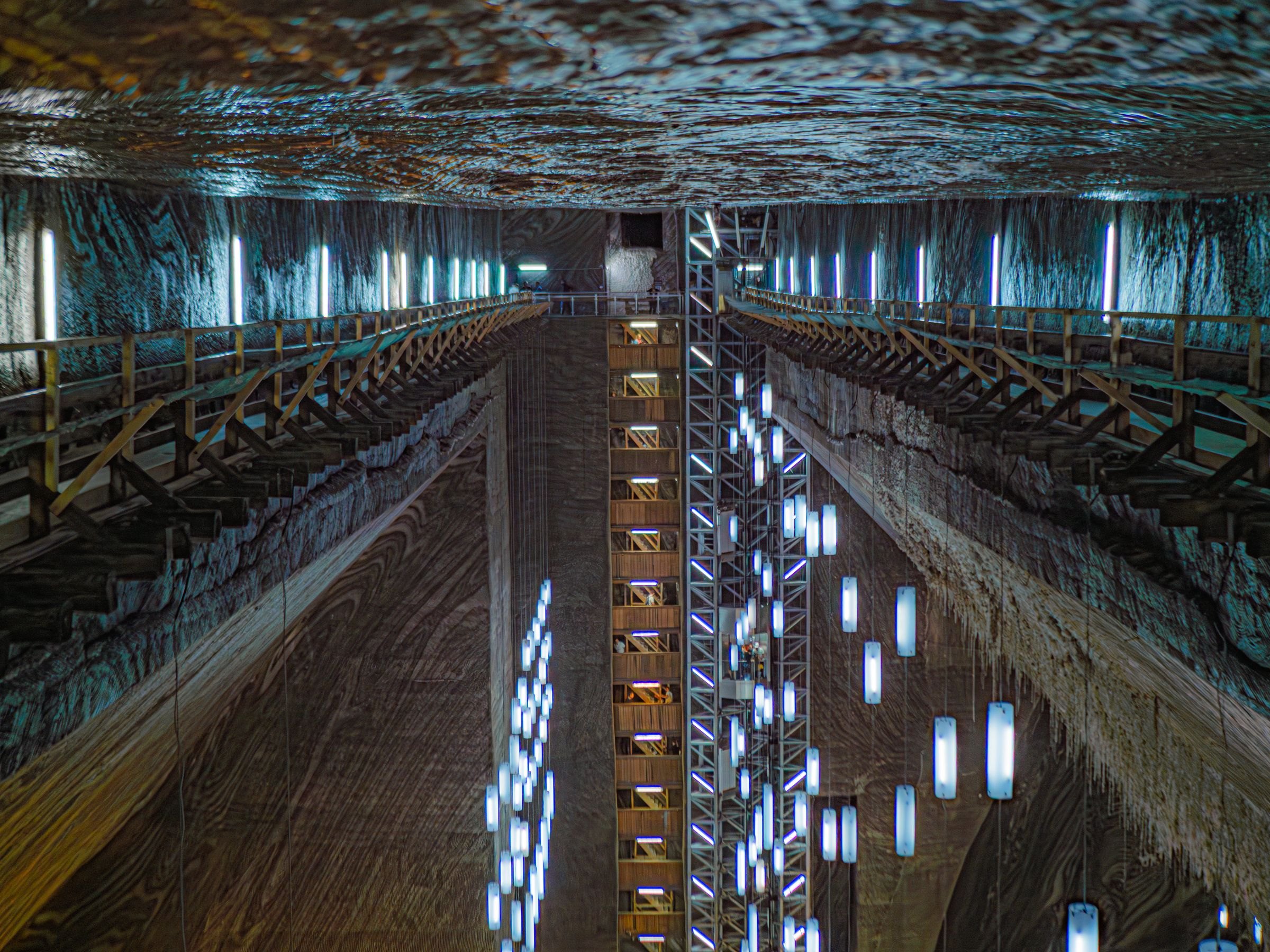 Inside the Turda Salt Mine