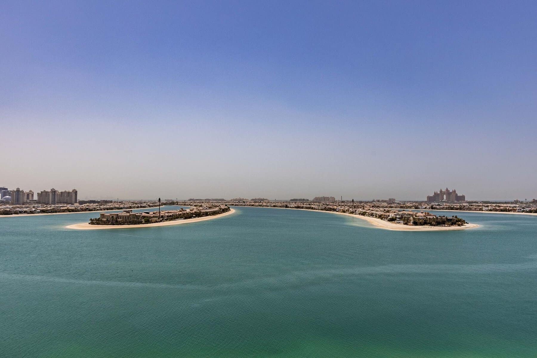 Aerial view of Palm Jumeirah, Dubai