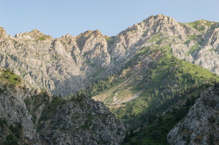 Rugged mountains in Uzbekistan
