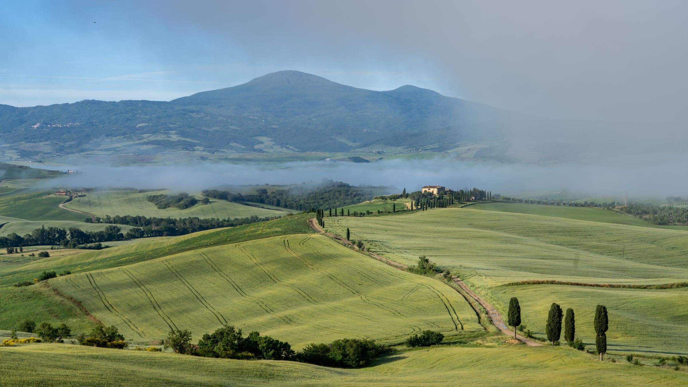 Rolling hills of the Val d'Orcia