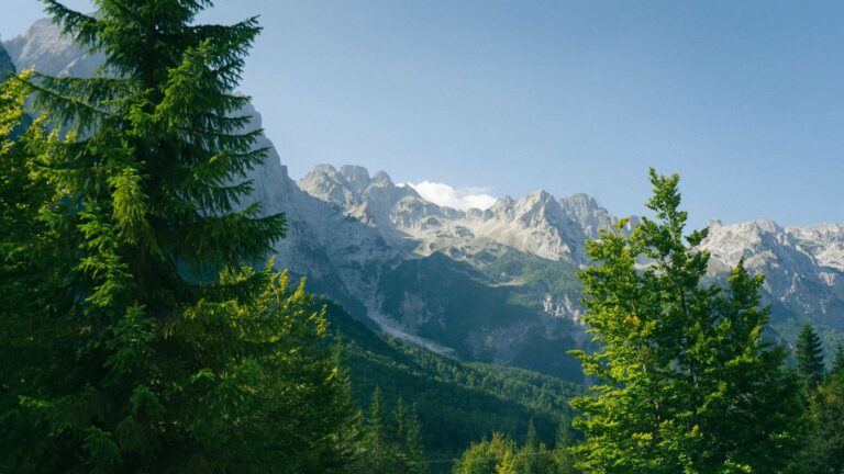 The peaks above the Valbona Valley