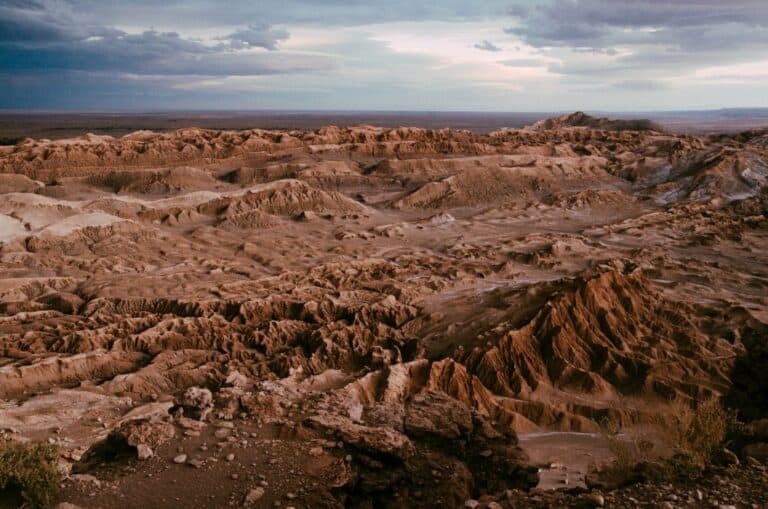 The Valley of the Moon in the Atacama Desert, Chile
