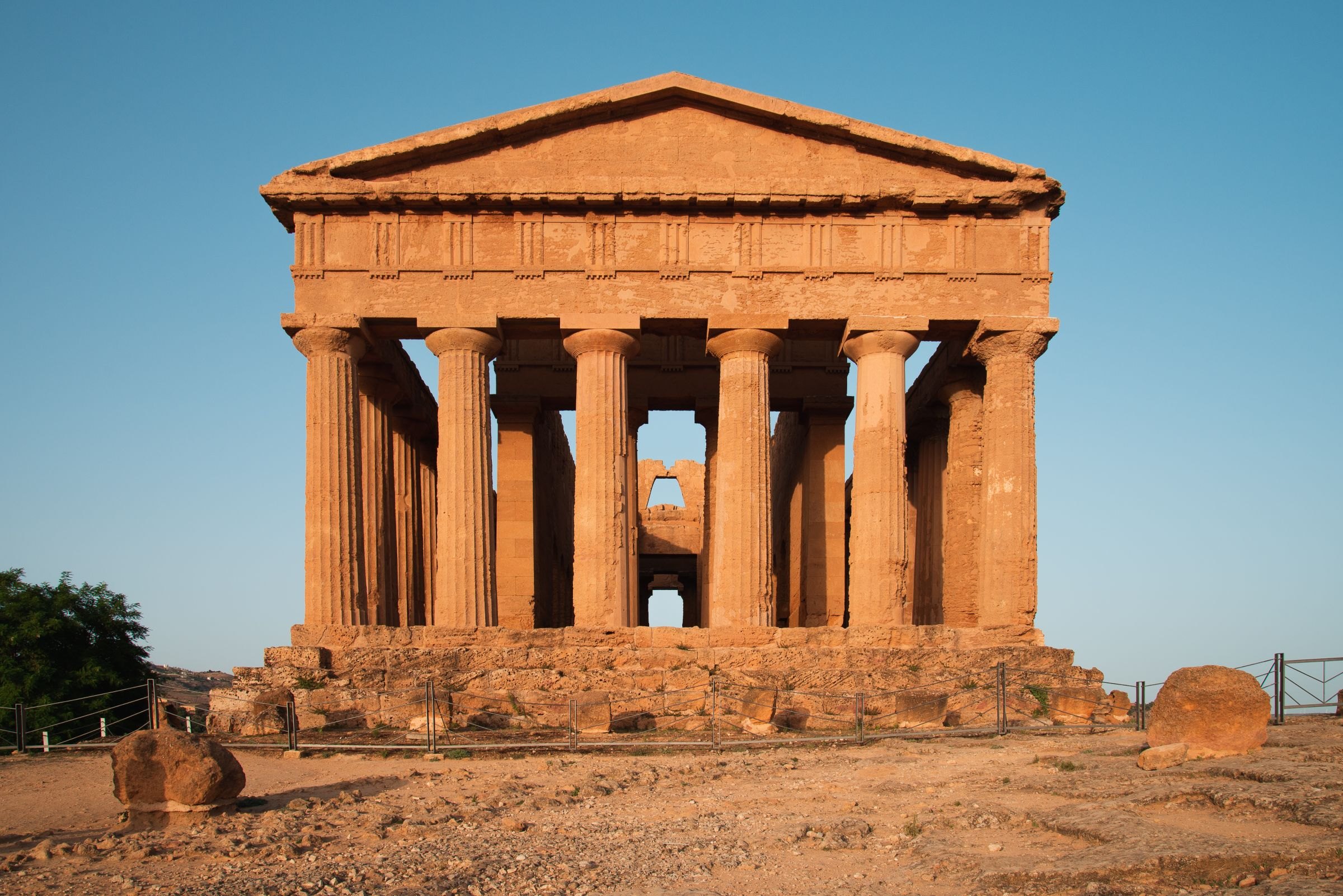 The Temple of Concordia in Agrigento's Valley of the Temples