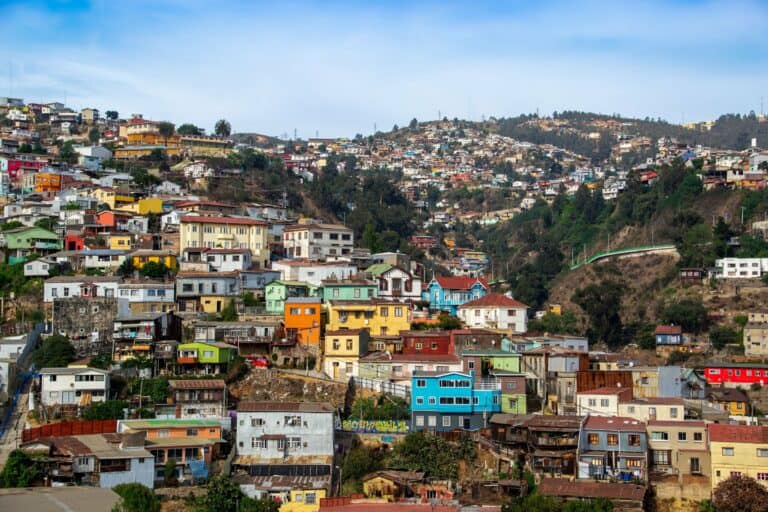 Hillside homes in Valparaíso