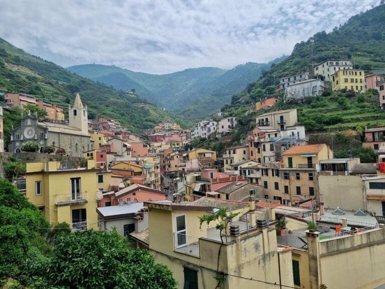 Vernazza in the Cinque Terre from above