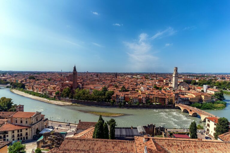 Verona and the Adige River from above